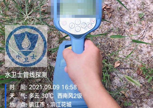 宿迁金属管道探测案例-镇江滨江花城小区